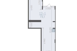 Помещение свободного назначения 73.1м...