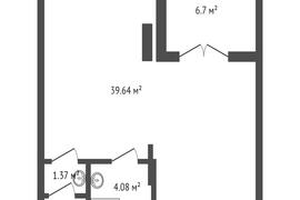 ЖК Опера  торговое помещение 53.09 м²